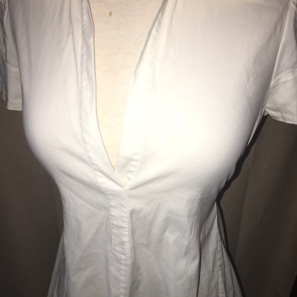 BCBGMAXAZRIA V-Neck Tie Back Top - Picture 2 of 8